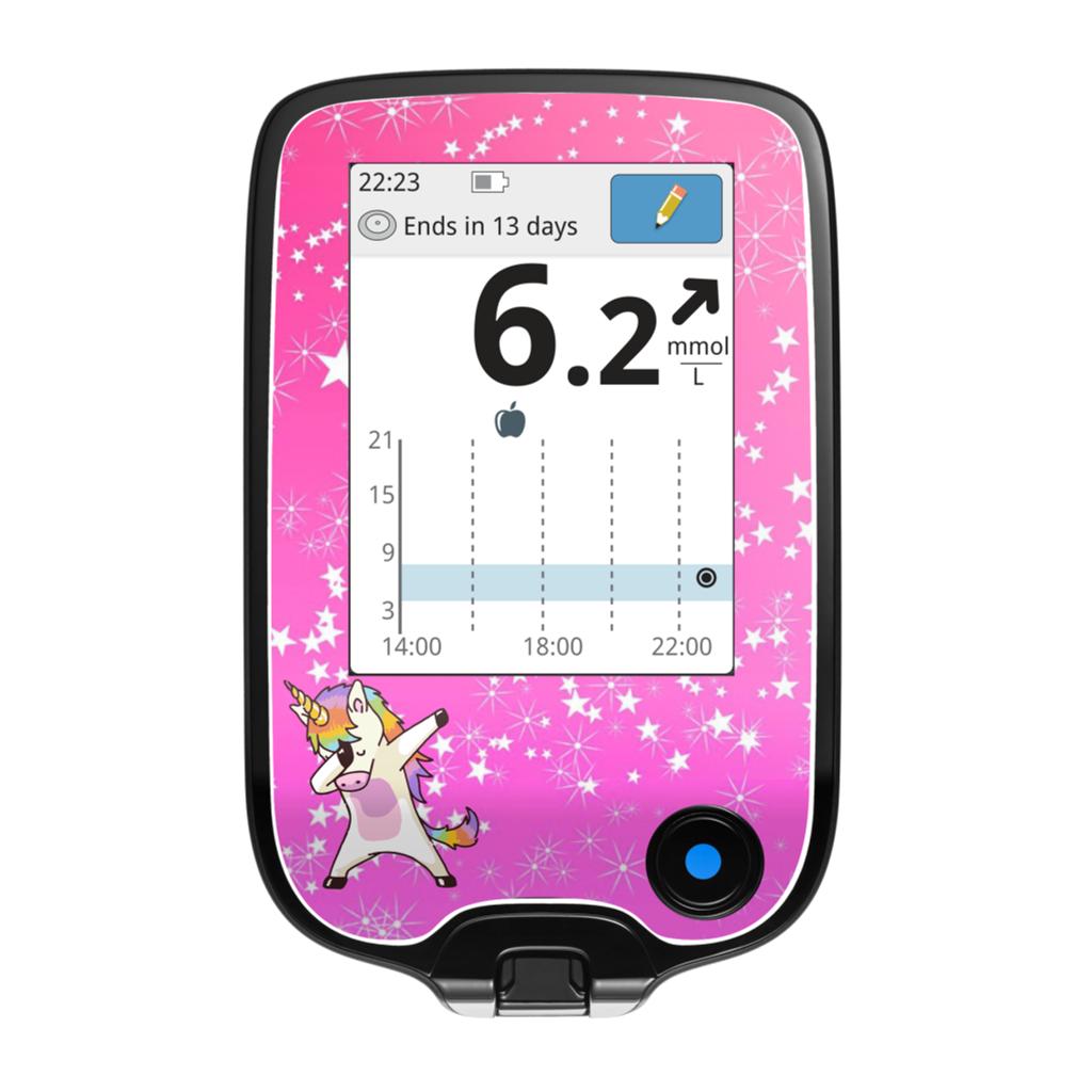 Freestyle Libre Reader Decal - Dabbing Unicorn – MedStyle